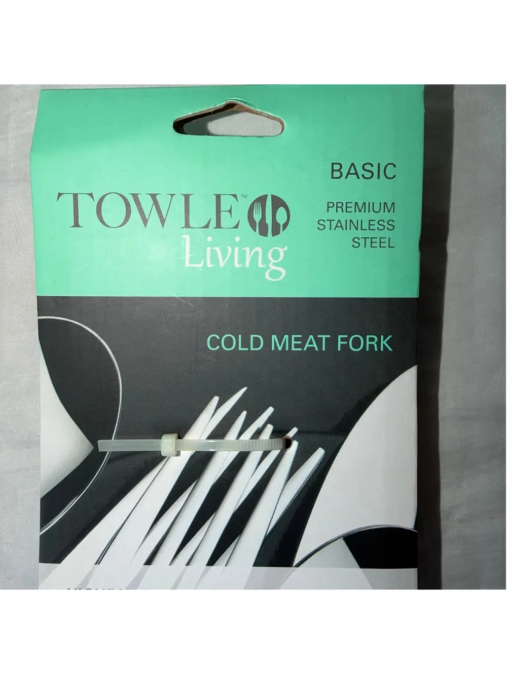 NIP Towle Living Basic Premium Stainlesscold Meat Steel Cold Meat Serving Fork